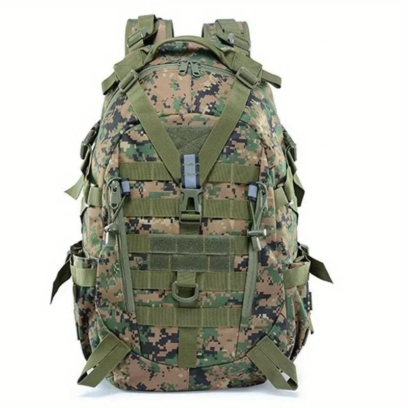 40L Tactical Backpack for Men Camping Hiking Backpacks Reflective Outdoor Travel Bags Survival Molle Climbing Rucksack Bag Jungle Digital