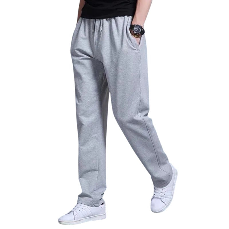 COMFORTH Men's grey athletic sweatpants with drawstring waist and side pockets. Relaxed fit, breathable fabric.