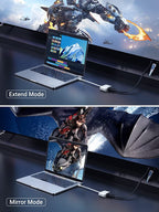 4K Mini DisplayPort to HDMI and VGA Adapter, Thunderbolt 2 Compatible with MacBook Pro, MacBook Air, iMac, Surface Pro, Surface Laptop, and ThinkPad X1, White