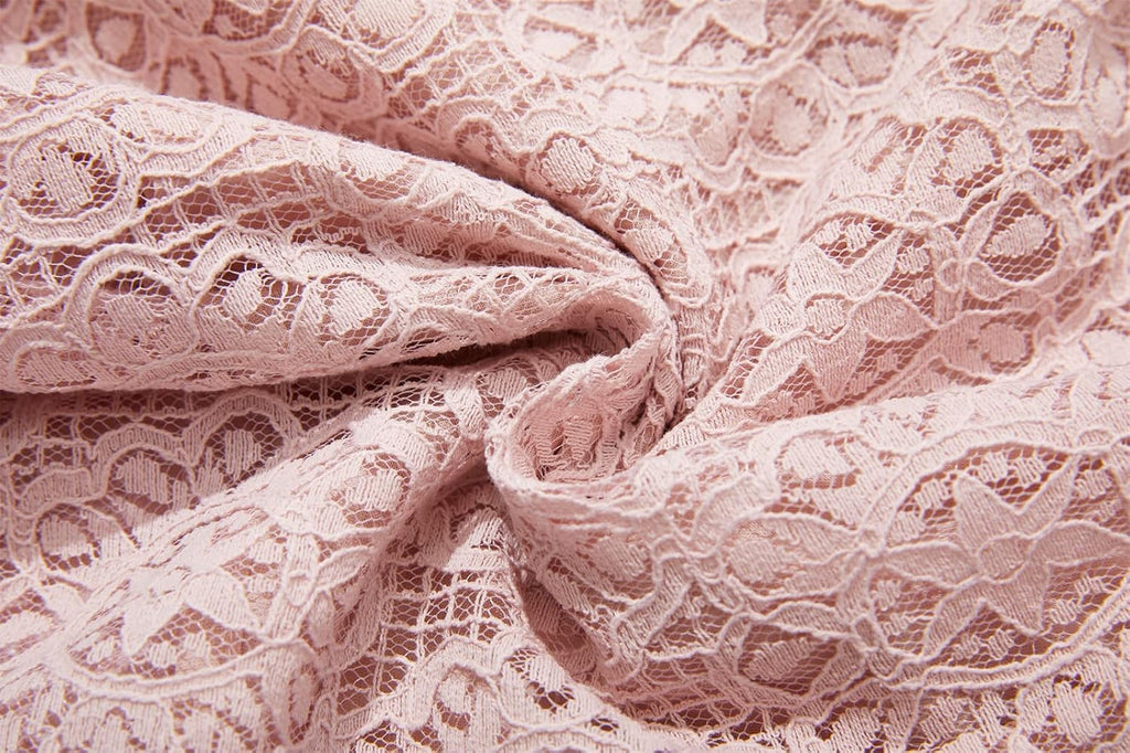 Toddler Girls Elegant Lace Flutter Sleeve Party Dress with Pom Poms