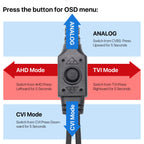 1080P HD Night Vision Security Camera - 4 in 1 Wired CCTV for Home & Office, Outdoor Bullet Design