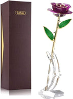 24K Gold-Plated Rose - Timeless Gift for Wife, Mother, Grandmother - Perfect for Anniversaries, Birthdays, and Weddings