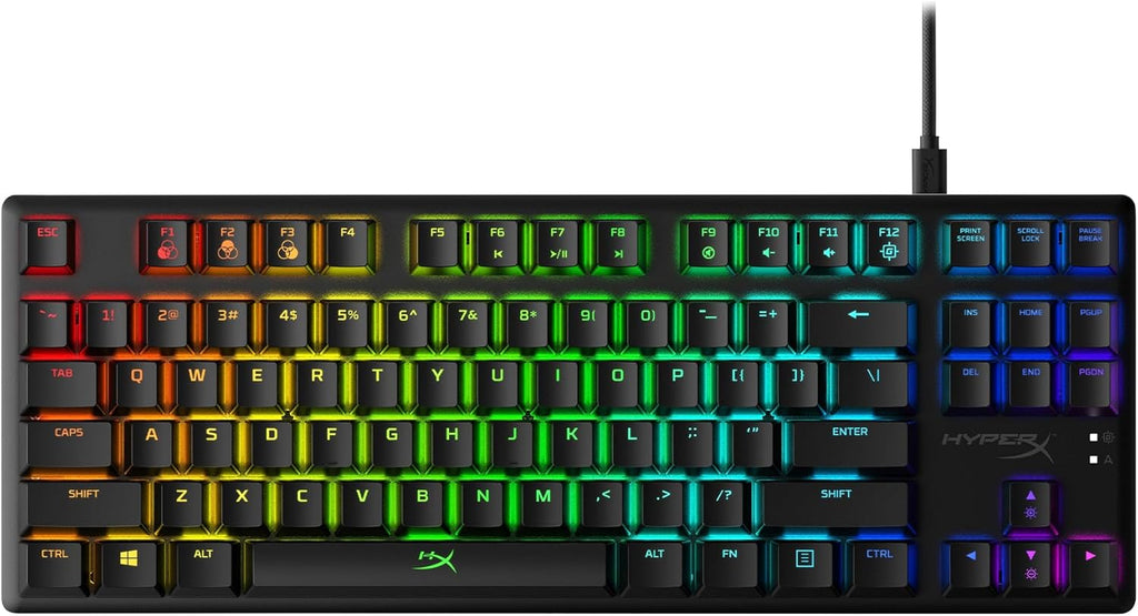 Alloy Origins Core Tenkeyless Mechanical Gaming Keyboard with RGB LED Backlighting, Customizable Software Controls, and Linear  Red Switches - Black