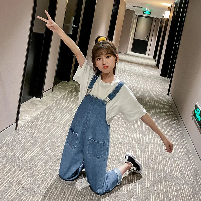 Korean Style Denim Overalls