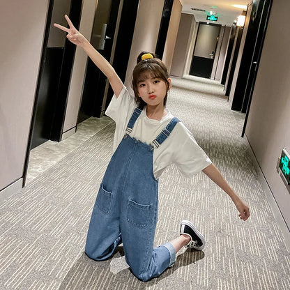 Korean Style Denim Overalls