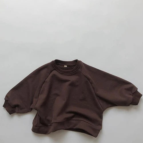 Korean Style Casual Sweatshirt 983 dark coffee