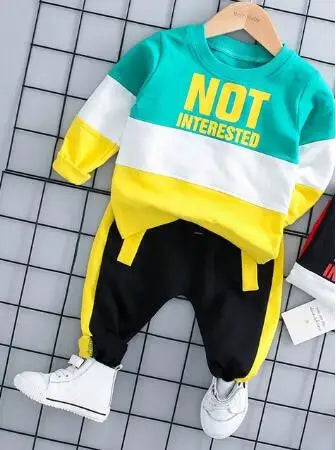 Fleece Hooded 3-Piece Kids Set Green 1