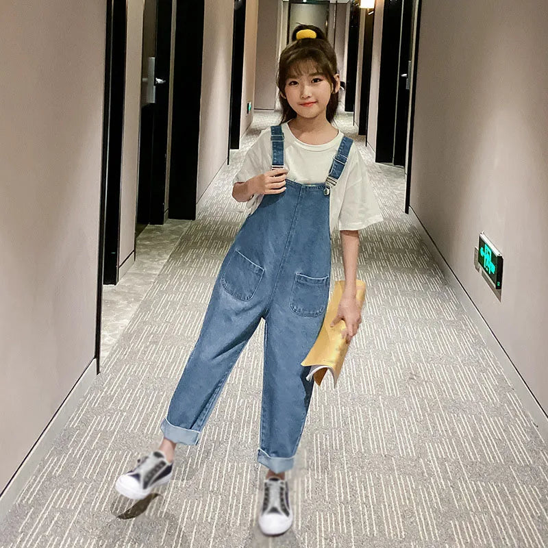Korean Style Denim Overalls
