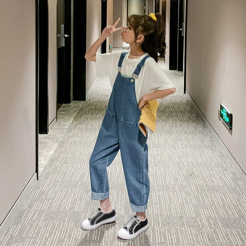 Korean Style Denim Overalls