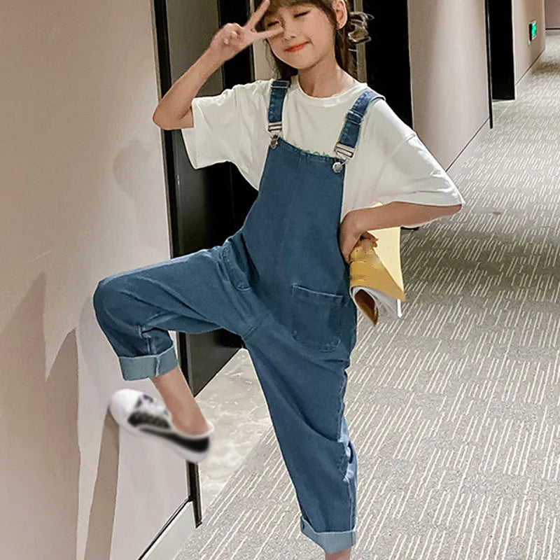 Korean Style Denim Overalls