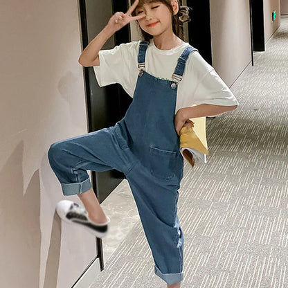 Korean Style Denim Overalls
