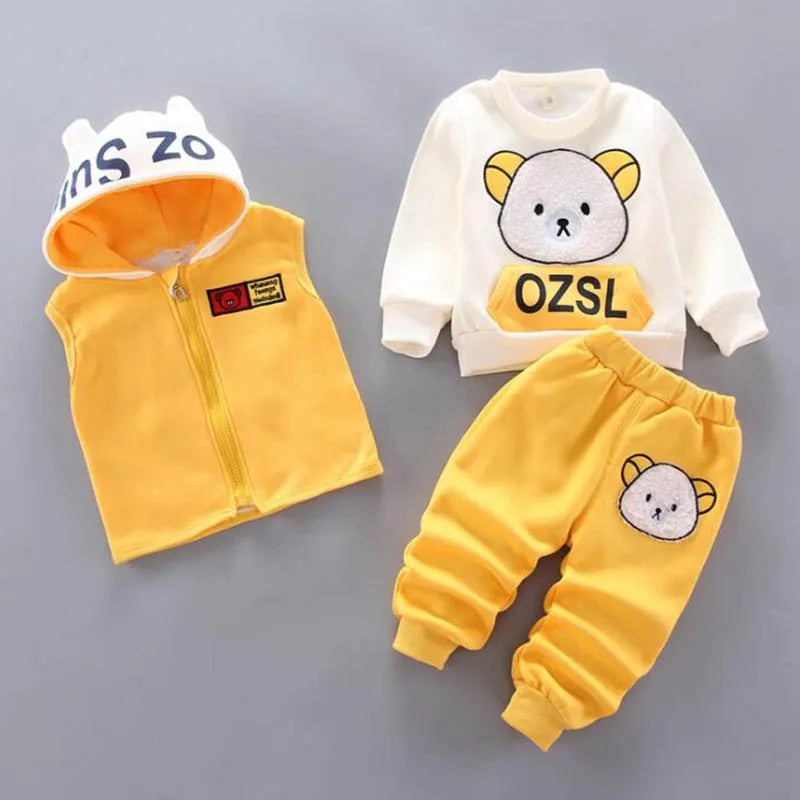 Cozy Fleece Kids 3-Piece Outfit