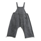 CHICEVER Casual Denim Jumpsuits For Women Overalls Square Collar Sleeveless Designer Black Full Length Pant Female 2024 Clothing