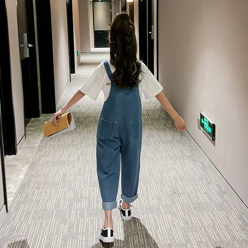 Korean Style Denim Overalls