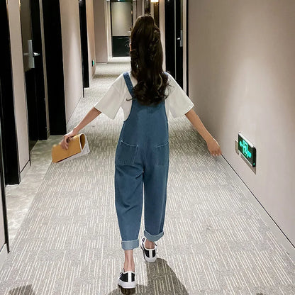 Korean Style Denim Overalls