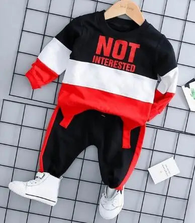 Fleece Hooded 3-Piece Kids Set Black