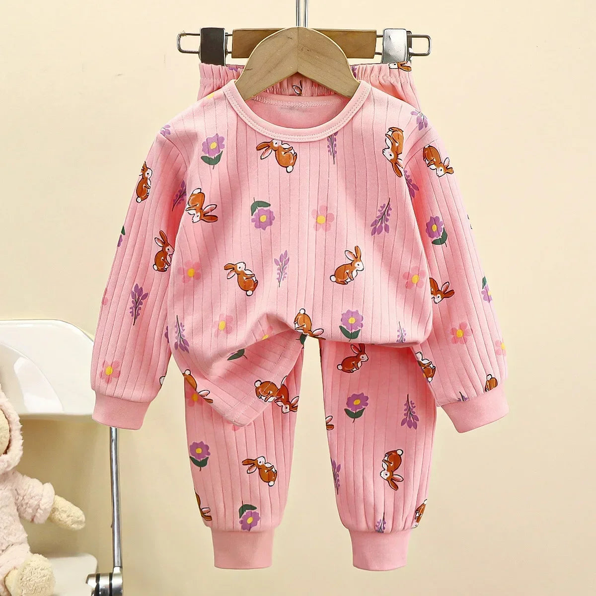 Cartoon Cotton Pajama Set Style 1