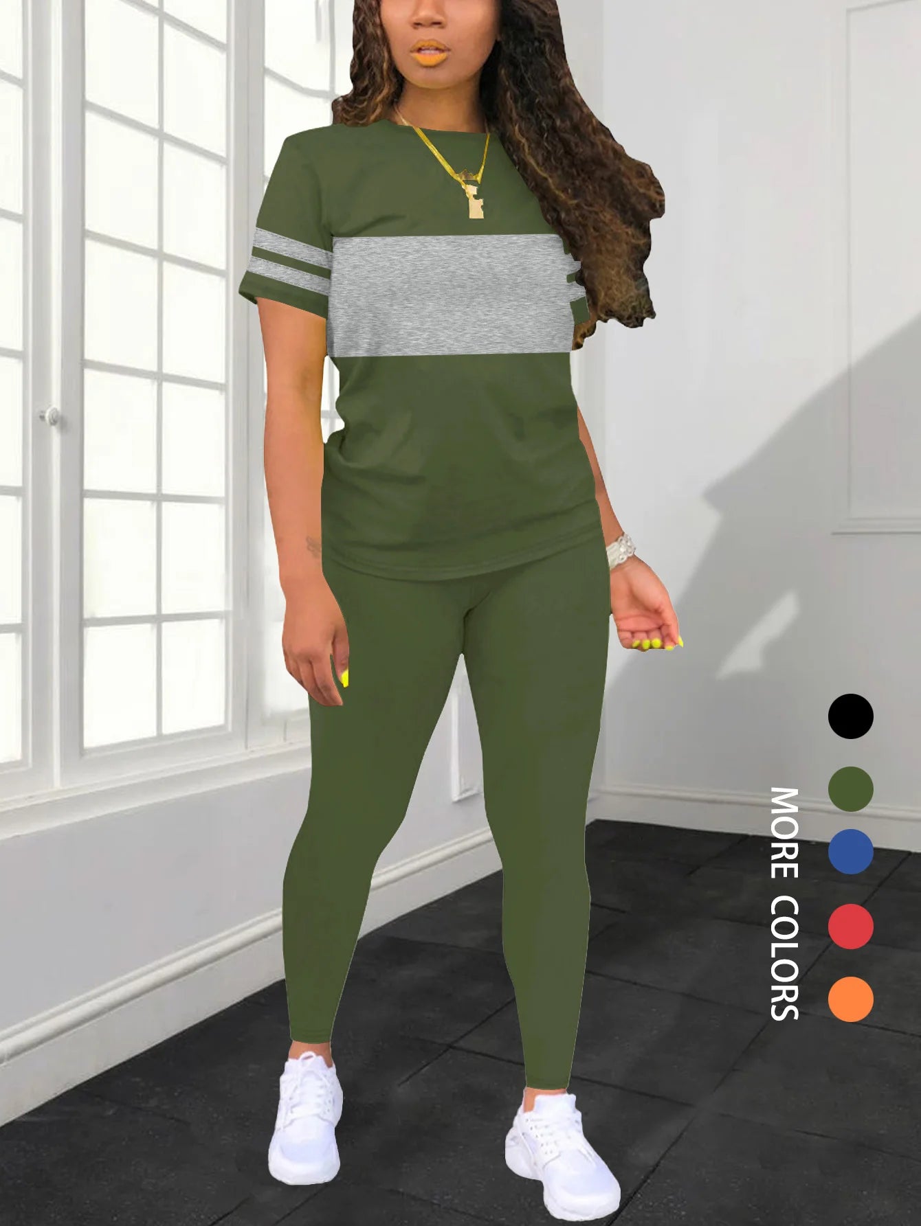 Women's Summer Casual  Set Fashionable Comfortable Ensemble Ladies Clothing Outfit