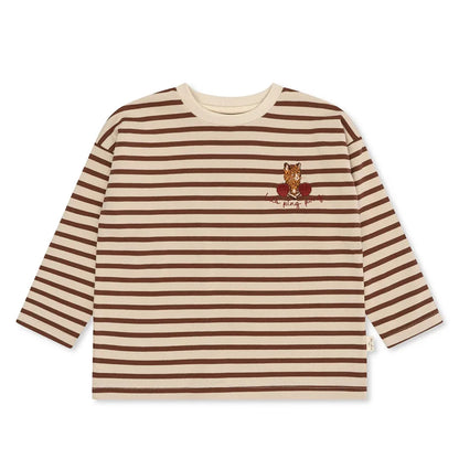KS AW Kids Clothing Baby Boys Coat Embroidery Towel Cloth Zipper Jacket Pants Suits Girls Stripe Long Sleeve T Shirts Trousers Striped T shirts