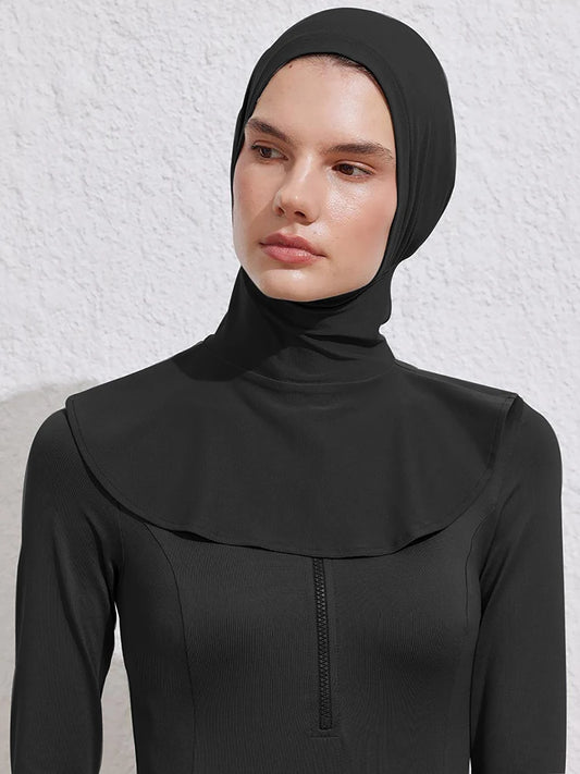 1PCS Summer Sporty Bath Swim Hijab Swimming Instant Turban Women , Extended Neck Design G-H46A