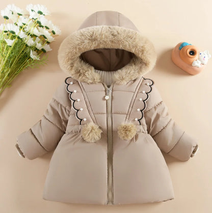 Cashmere Thickened Winter Jacket Khaki
