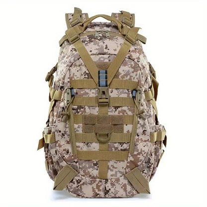 40L Tactical Backpack for Men Camping Hiking Backpacks Reflective Outdoor Travel Bags Survival Molle Climbing Rucksack Bag Desert Digital