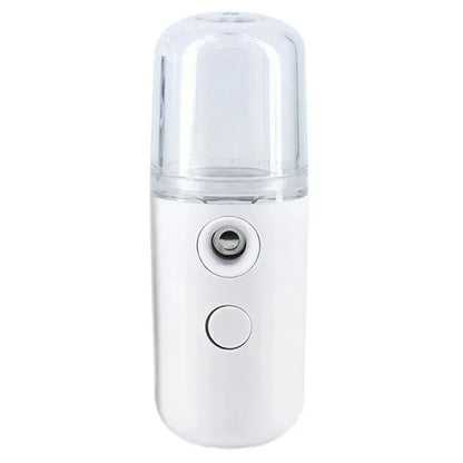 USB Portable 30ml Mini Nano Mist Sprayer Face Spray Facial Steamer Moisturizing Air Humidifier Skin Care Beauty Instruments White