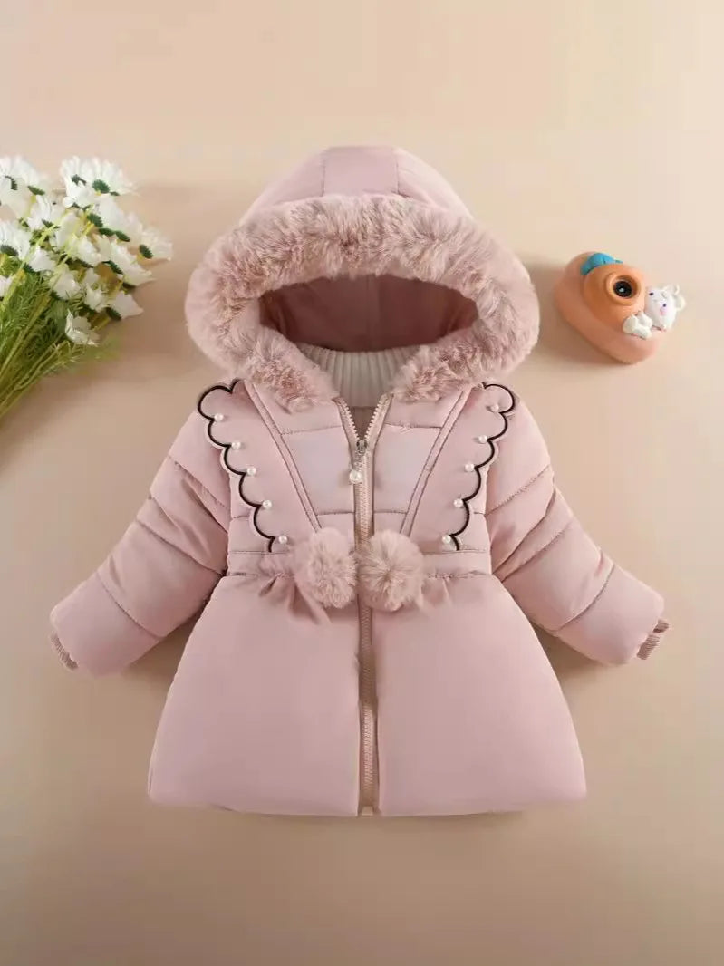 Cashmere Thickened Winter Jacket Pink