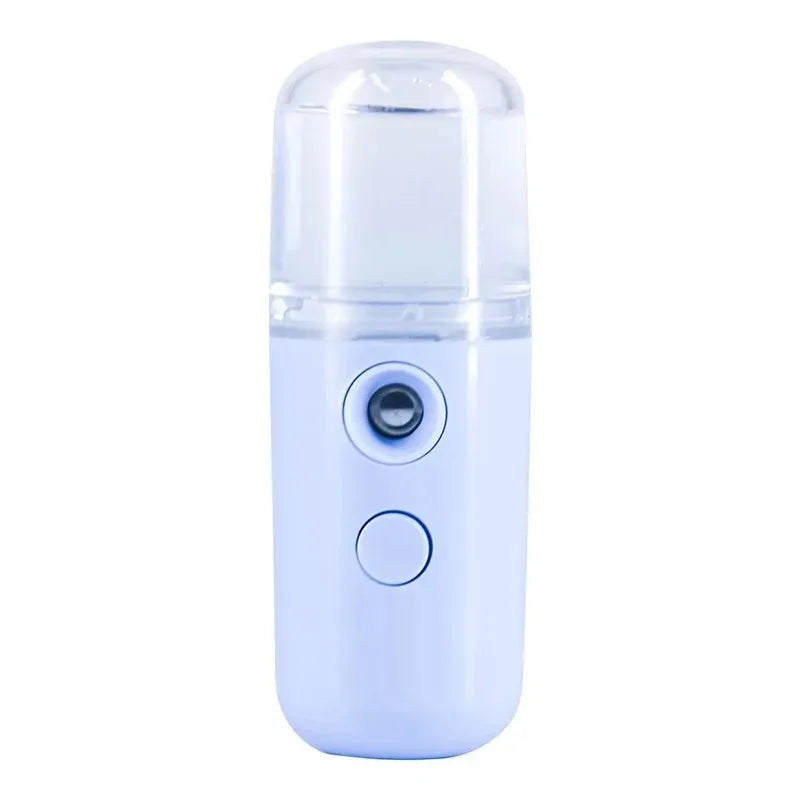 USB Portable 30ml Mini Nano Mist Sprayer Face Spray Facial Steamer Moisturizing Air Humidifier Skin Care Beauty Instruments Blue