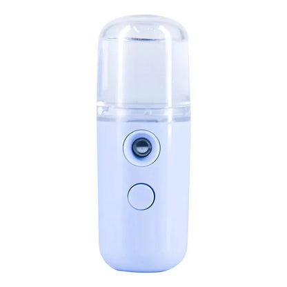 USB Portable 30ml Mini Nano Mist Sprayer Face Spray Facial Steamer Moisturizing Air Humidifier Skin Care Beauty Instruments Blue