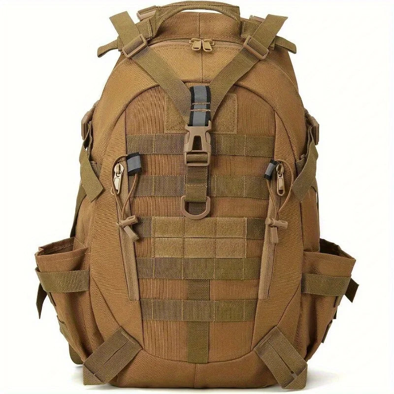 40L Tactical Backpack for Men Camping Hiking Backpacks Reflective Outdoor Travel Bags Survival Molle Climbing Rucksack Bag Khaki
