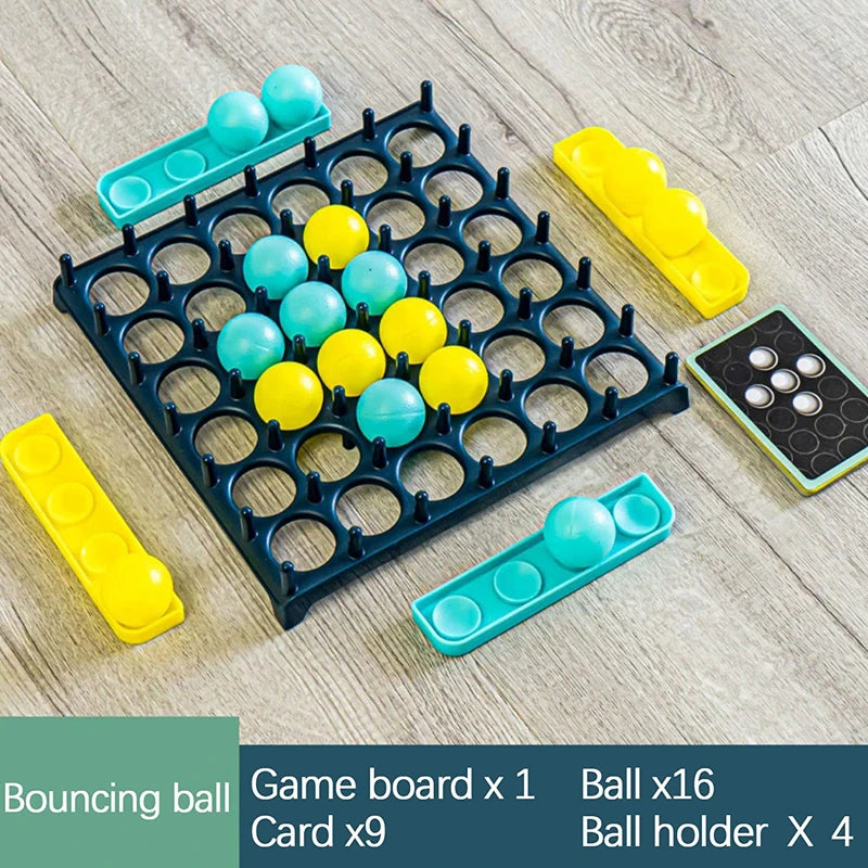 Kids Ball Bouncing Game Parent-child Interaction Board Game Toddler Toss Ball Game Fun Party Game Full Set