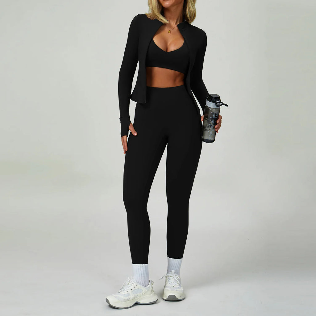 2-3PCS Yoga Suit Women Tracksuit Sports Bra High Waist Leggings Shorts Outfit Gym Set Fitness Push Up Workout Clothes Sportswear