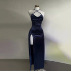 2025 European and American hot new dress summer high-end Y2K sexy suspender spicy girl dress long skirt