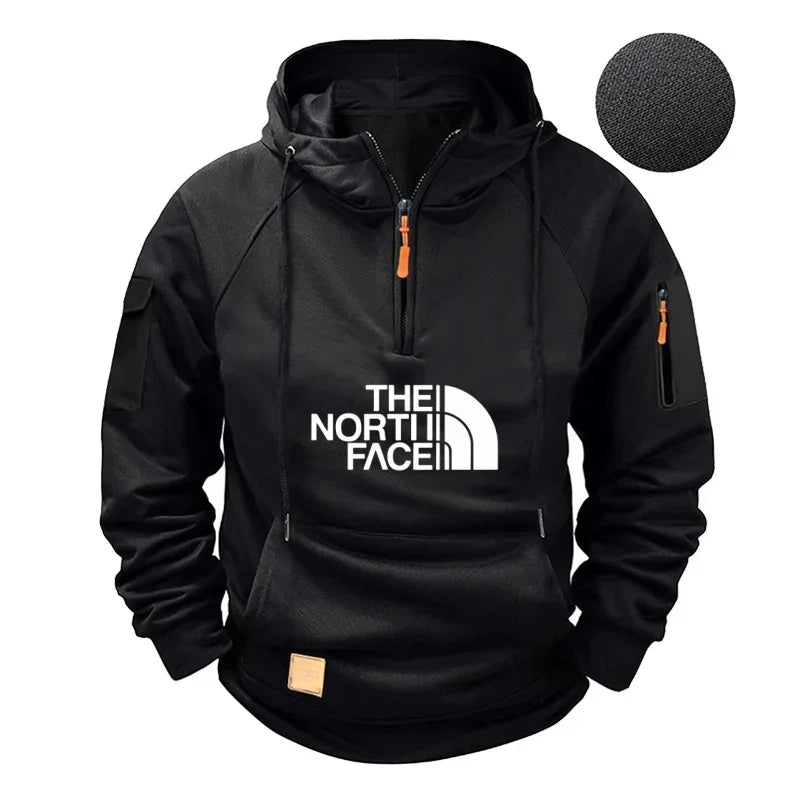 Men's casual sports long-sleeved hooded large-sized sweatshirt and fashionable fitness pullover for autumn and winter 2025 Picture color5