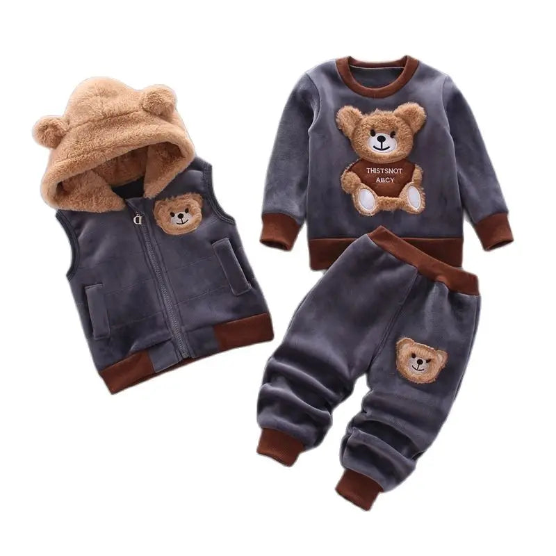 Fleece Hooded 3-Piece Kids Set