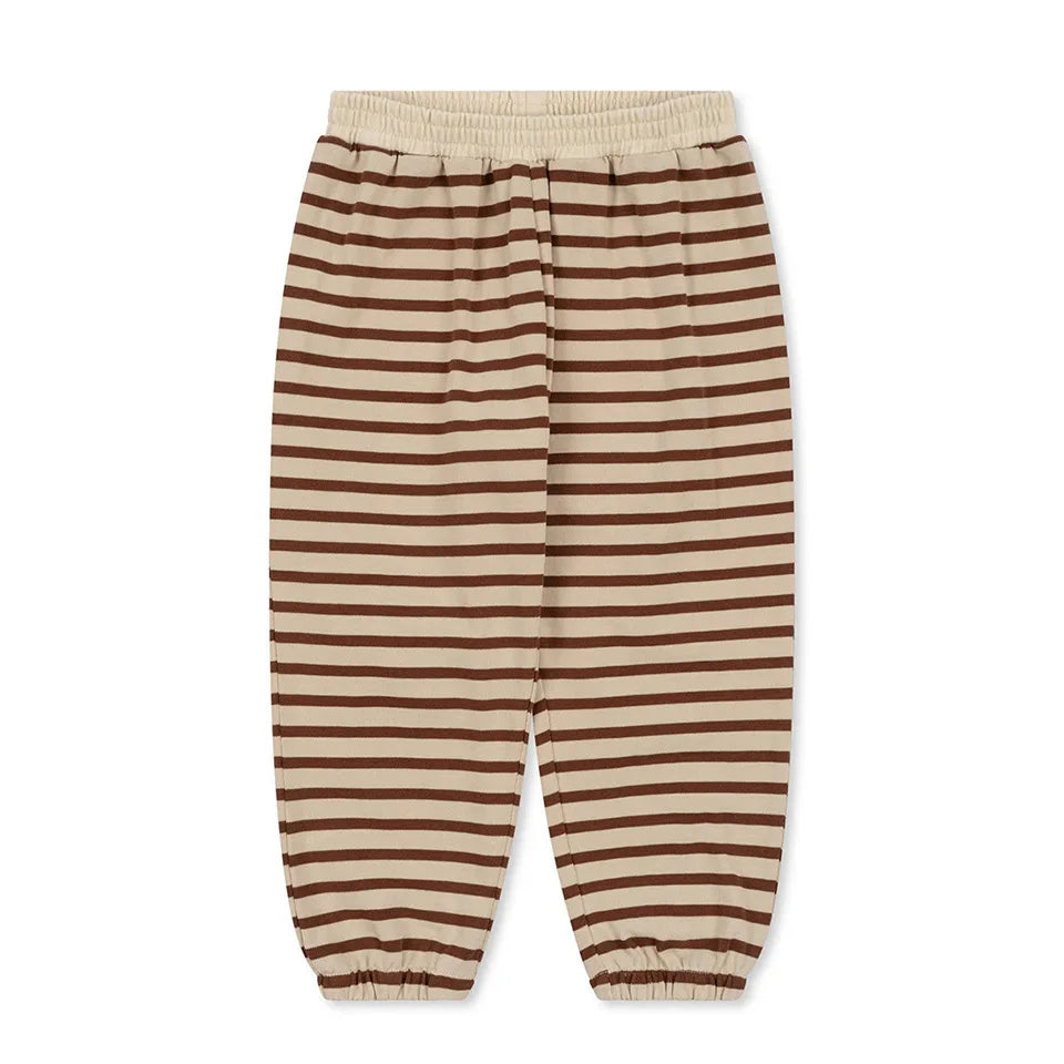 Embroidered Kids Jacket & Pants Set Striped Pants