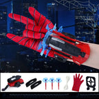Superhero Launcher with Silk Glove Spiders Web Wrist Set Shooters Toy Anime Figures Cosplay Props for Children Kids Toys Gifts
