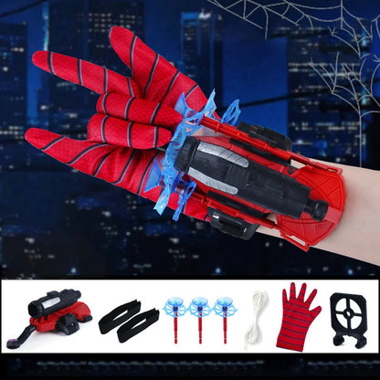 Superhero Launcher with Silk Glove Spiders Web Wrist Set Shooters Toy Anime Figures Cosplay Props for Children Kids Toys Gifts 1