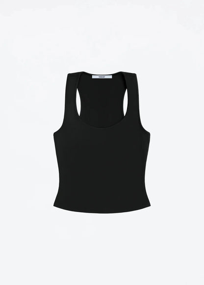 Women's Wide-Strap Camisole Tank Top — Casual & Sporty black
