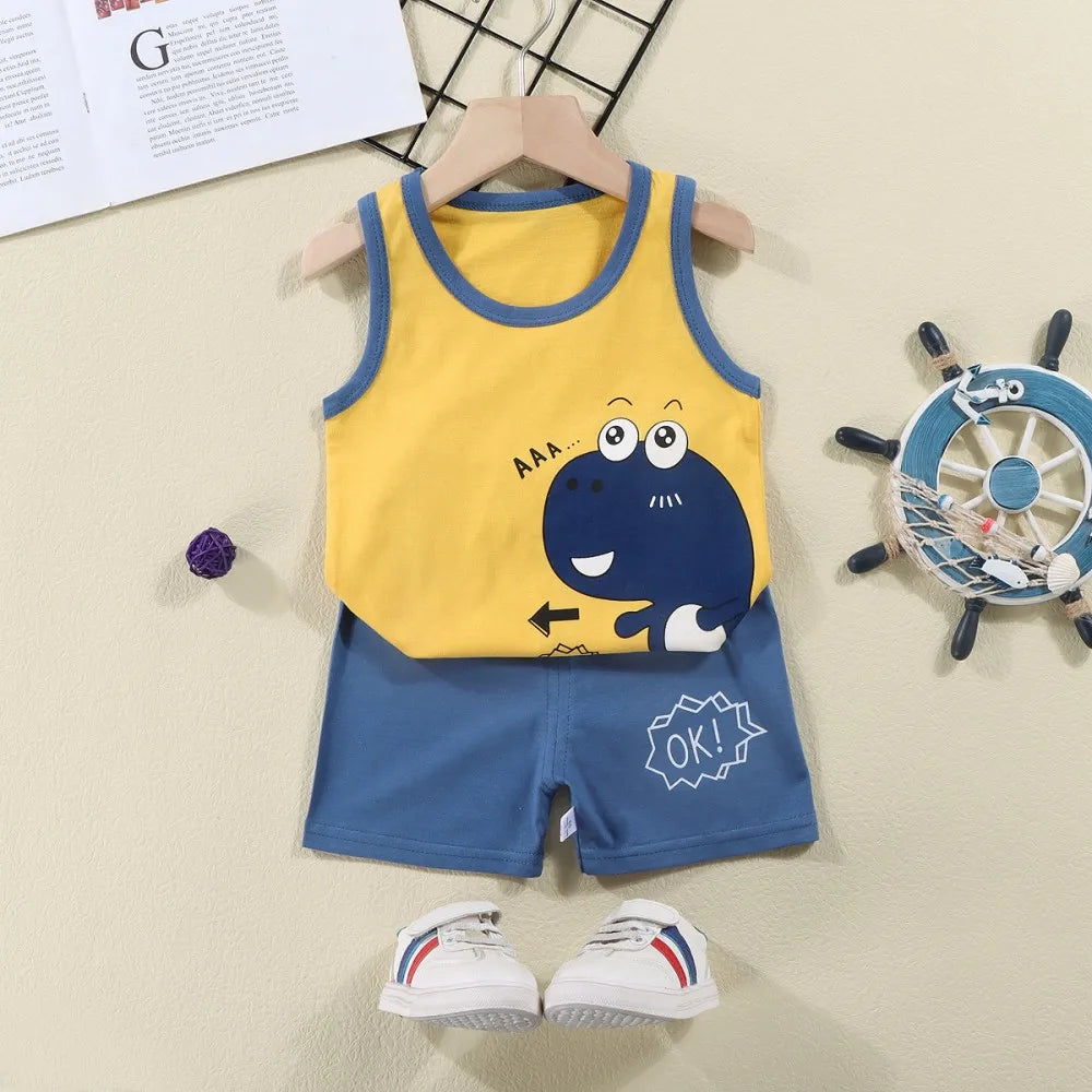 Kids' 100% Cotton T-Shirt & Shorts Set CZA13