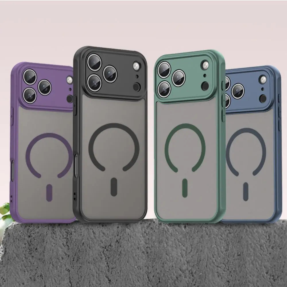 Luxury Matte Shockproof Magsafe Magnetic Case For iPhone 17 Air 17Pro 17 Pro Max Wireless Charging Shockproof Hard Back Cover