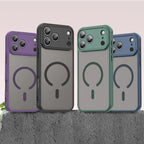 Luxury Matte Shockproof Magsafe Magnetic Case For iPhone 17 Air 17Pro 17 Pro Max Wireless Charging Shockproof Hard Back Cover