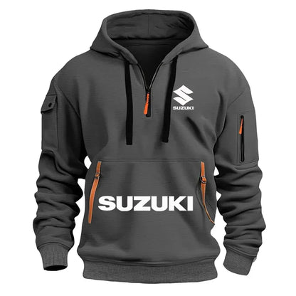 Suzuki's newmen's hooded sweatshirt casual outdoor sports sweatshirt warm for autumnandwinter perfect for motorcycle enthusiasts 6