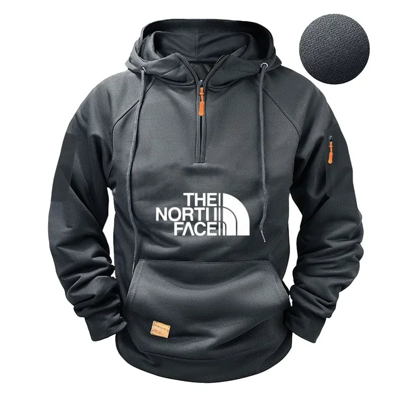 Men's casual sports long-sleeved hooded large-sized sweatshirt and fashionable fitness pullover for autumn and winter 2025 Picture color3