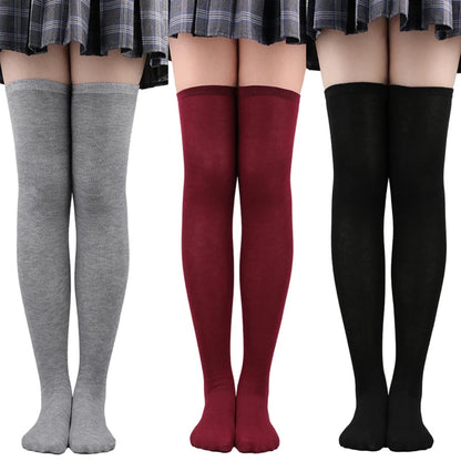 Black/White Striped Long Socks Women Sexy Over Knee Thigh High Socks Over The Knee Stockings Ladies Girls Warm Long Tube Socks ﻿