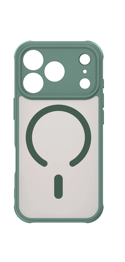 Luxury Matte Shockproof Magsafe Magnetic Case For iPhone 17 Air 17Pro 17 Pro Max Wireless Charging Shockproof Hard Back Cover green