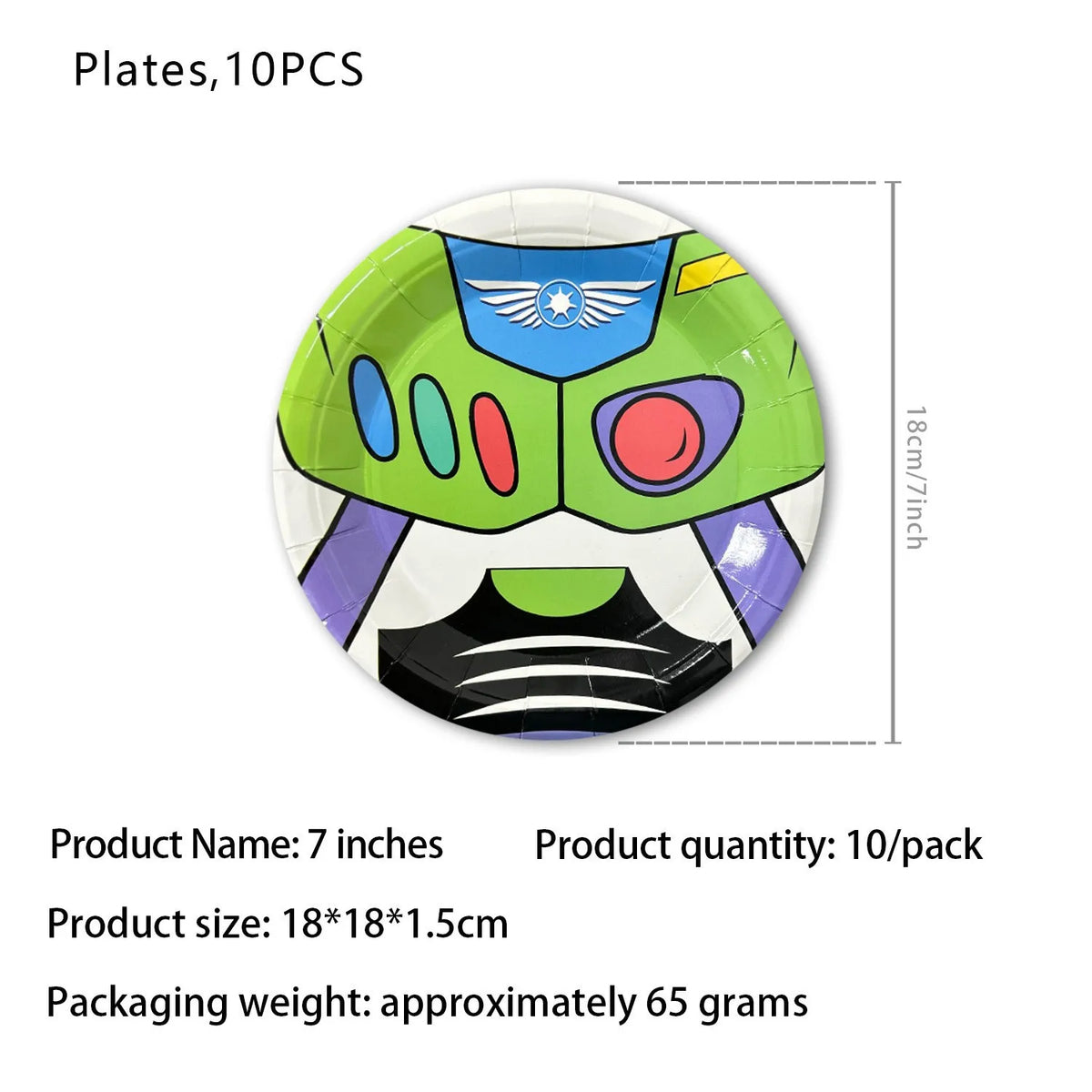 Toy Inspire Game Story Birthday Party Decoration Tablecloth Plate Cup Gift Bag Napkin Baby Shower Toys' Adventure Party Favors 7 inch plate-10pcs