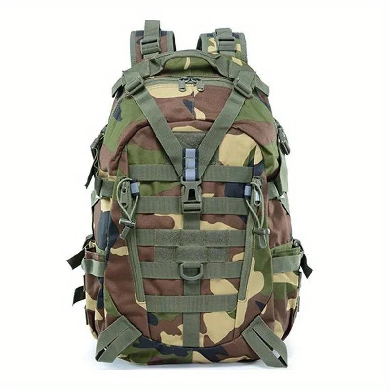 40L Tactical Backpack for Men Camping Hiking Backpacks Reflective Outdoor Travel Bags Survival Molle Climbing Rucksack Bag Jungle Camo