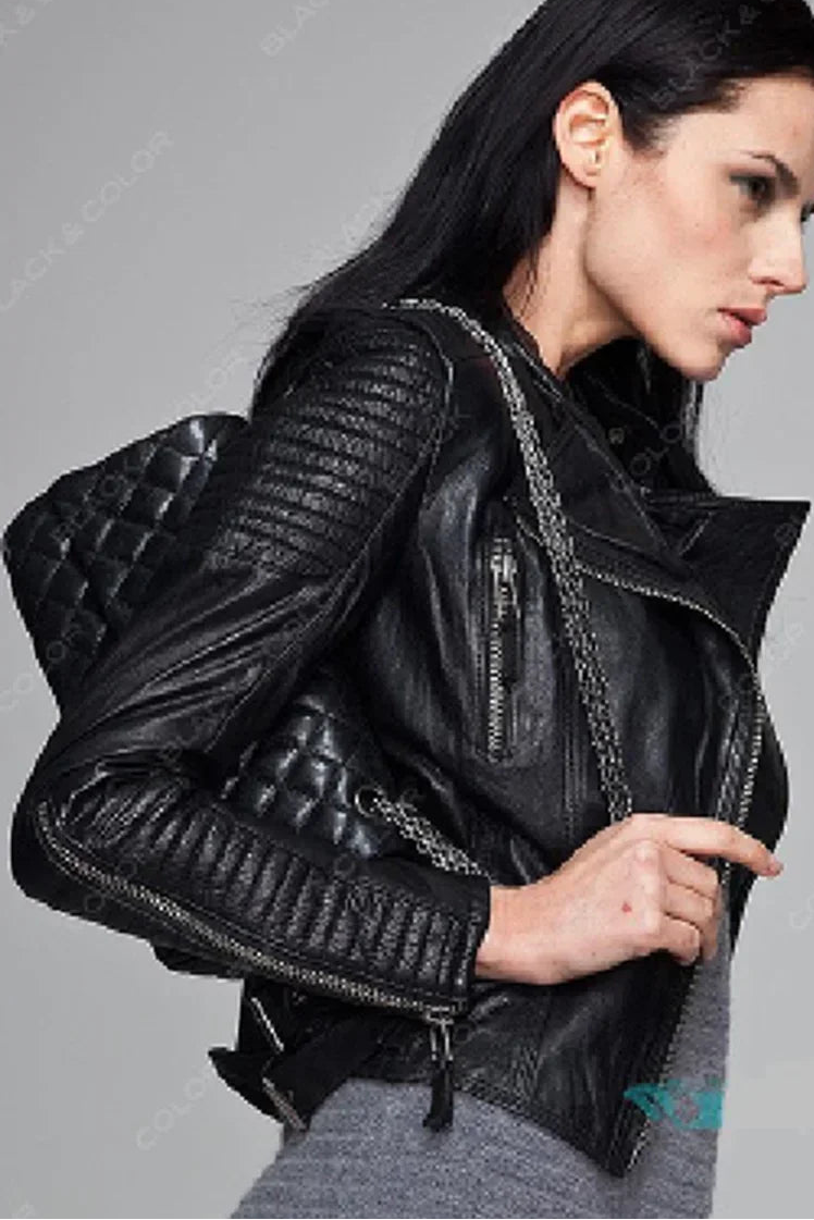 Women's Genuine Sheepskin Leather Jacket — Short Slim Fit